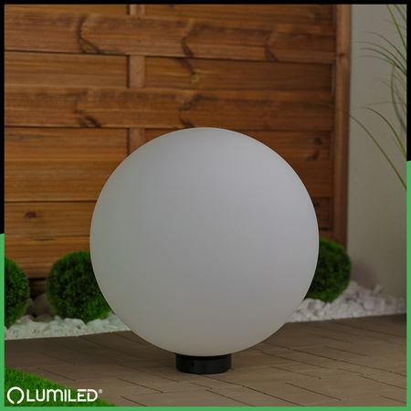 Gartenleuchte E27, Kugelleuchte 40cm IP65 LUMIKULA2 LUMILED