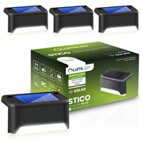 4x STICO 4000K Solar LED Treppe Außen Treppe Wasserdicht Lampe LUMILED