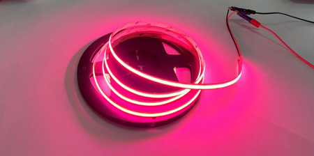 LED Streifen COB 12V 45W 2400LED NEON Pink 8mm 5m