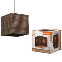 Dekorative Decke Pendelleuchte E27 Überhang Braun Karton Dekor Ledvance