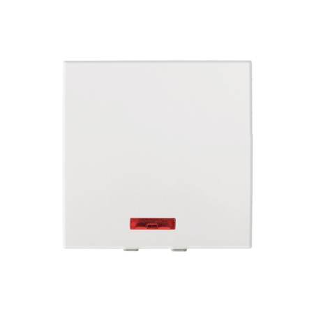 Schalter Schließer, beleuchtet 16A Quadratisch Weiß OFFICE Kanlux