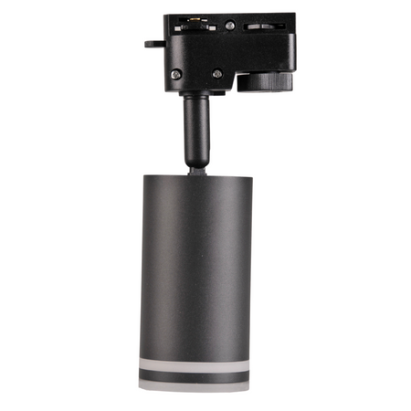 Stromschienen-Kit 1-Phasen-Schiene + 6x GU10 Reflektor Schwarz PARIS Sanico Goldlux