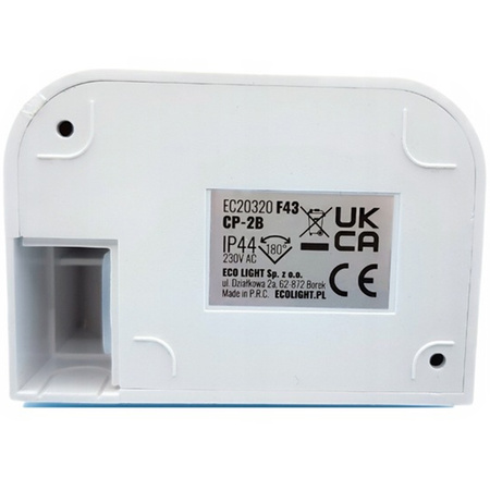 PIR-Bewegungs- und Dämmerungssensor 180° 12m IP44 Weiß