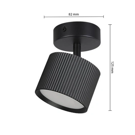 Wandlampe Spotlight Wandlampe GX53 Moving Black Orbin Masterled