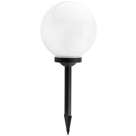 LED ATRIS Solar Gartenlampe angetrieben oberirdisch weiße Kugel 25cm RGB LUMILED