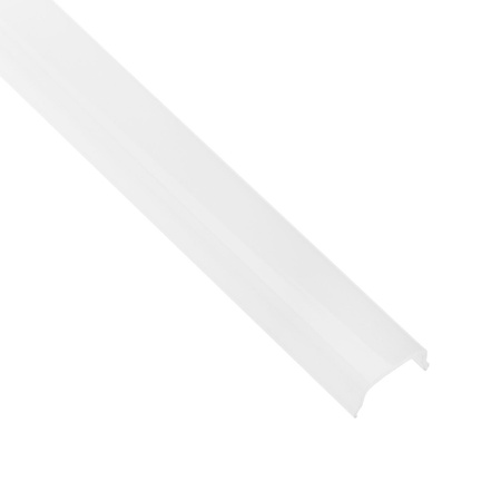 Anodisiertes Aluminium LED-Profil KM24 mit Milchglasabdeckung und Endkappen, 1m Silber LUMILED