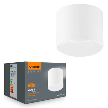 Leuchte Aufbauleuchte SPOT 1x GX53 Weiß Videx