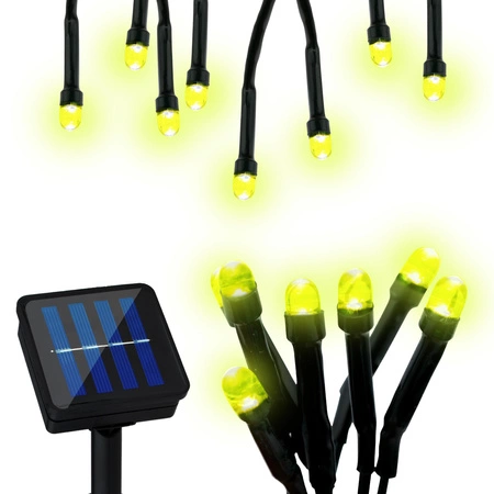 7x LED Solar Lichterkette, Außen Garten Lichterkette ORNIS LUMILED