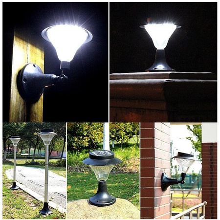 LED Solar Garten Lampe angetriebener Pfosten Ornamental IP44 Laterne 3in1