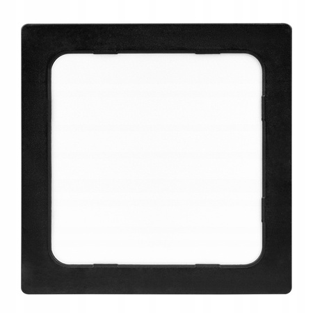 LED-Panel-Deckenleuchte 12W 960lm 4000K Neutral Anbauleuchte Quadratisch Schwarz Proma Masterled