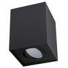 Halogen-Aufbauleuchte GU10, Aufbauspot 115mm beweglich Quadrat Tube Schwarz AMAT-L LUMILED