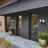 E27 Elevation Garden Wandleuchte abgewinkelter Pfosten schwarze Röhre