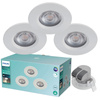 3x LED DIVE 5W 2700K 350lm IP65 Rund Weiß Dimmbare Halogen Leuchte PHILIPS