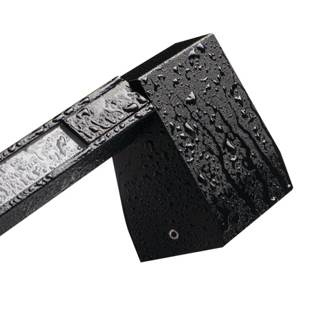 LED 8W 350lm 4000K Neutral IP54 Aufputz Schwarz YALTE Kanlux lineare Außenfassadenlampe 90cm