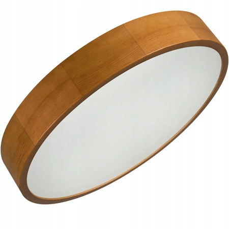 Jasmin Aufbau LED Deckenleuchten 3x E27 48cm rund Holz KANLUX