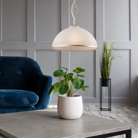 RETRO Hängelampe E27 Weiß Klassisch LM-1.24 Lamkur