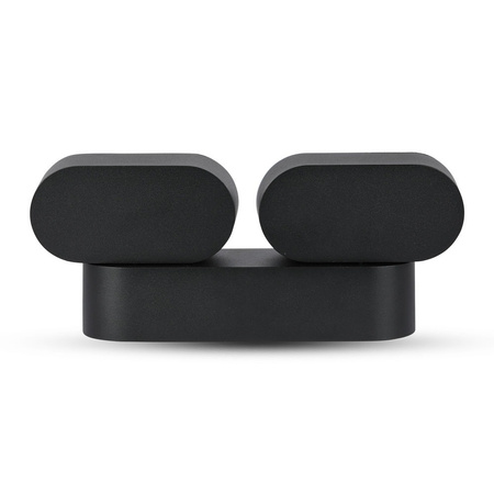 LED-Wandleuchte 12W 3000K IP65 350° drehbar Double Black VT-814 V-TAC