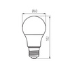 LED Lampen IQ-LED E27 A60 4.2W 500lm 4000K Neutral KANLUX