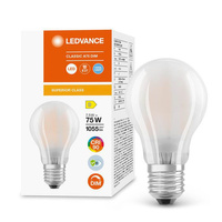 E27 A60 LED Lampen 7,5 W = 75 W 1055 lm 4000 K Neutral 300° CRI90 Filament milchig dimmbar LEDVANCE Superior