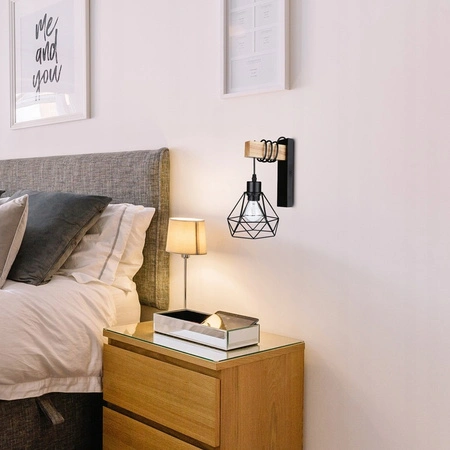 Spot E27 Schwarz Braun Otto Masterled Wall Hanging Wall Lamp