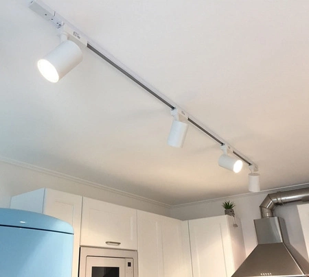 Schwarze dreiphasige Aluminium-Sammelschiene für Stromschienenstrahler 100 cm