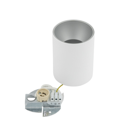 Aufbauleuchte EYE TONE 8928 Nowodvorski Weiß-Silber GU10 Deckenrohr Aluminium Minimalistisch