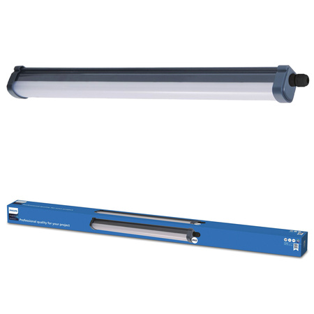 Hermetische Leuchte staubdicht LED Lampe 17W 4000K 60cm IP65 IK06 grau Projectline PHILIPS
