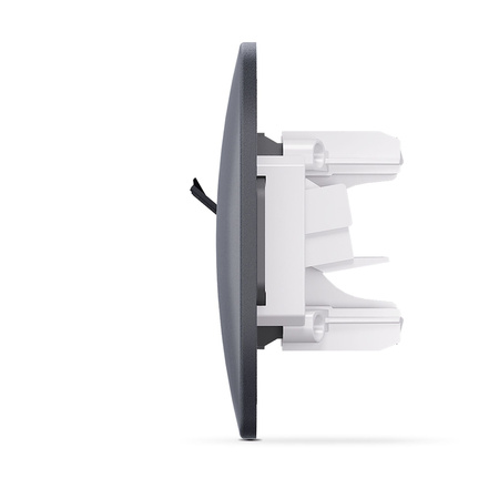 Einzelne RJ45 Unterputz-Computersteckdose schwarz BINERA VIDEX