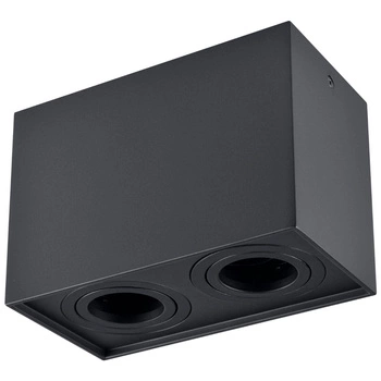 Deckenanbauleuchte Hadar Q2 2xGU10 beweglich rechteckig schwarz