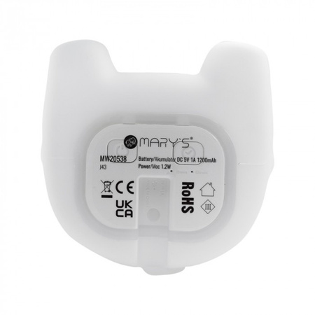 LED-Nachtlicht für Kinder 1.2W 3000K Warm + Mehrfarbig RGB USB Wiederaufladbar 1200mAh Blau MARY'S DREAMER Rosa