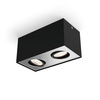 LED-Halogen-Anbauleuchte 2x 4,5W BOX Beweglich Schwarz PHILIPS