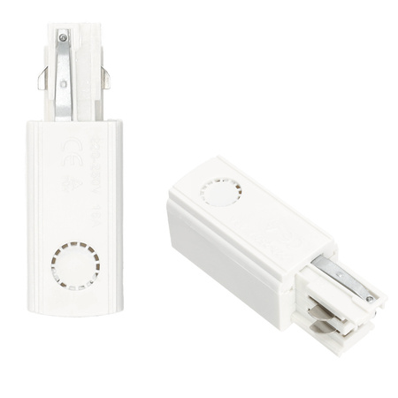 Stromversorgung für 3-Phasen-Sammelschiene Rechtsseitige Stromversorgung Weiß Kobi