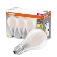 3x LED Lampen E27 A60 11W = 100W 1521lm 4000K Neutral 300° Filament OSRAM BASE