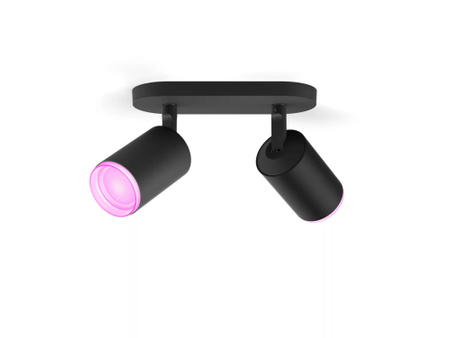 Philips HUE Weiß und Farbe Ambiance Fugato Lampe 2x4.2W Bluetooth Zigbee