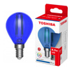 LED-Glühbirne E14 G45 4.5W Glühfaden Blau TOSHIBA