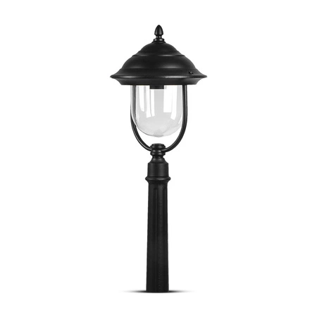 Gartenlampe Laterne E27 Transparenter Schirm 110CM Schwarz VT-851 V-TAC