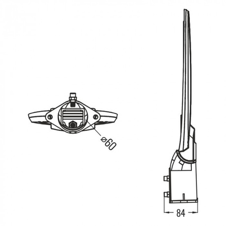 LED-Straßenlampe 150W 19500lm 4000K Neutral IP65 130lm/W PREMIUM Ecolight