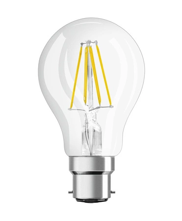 LED Lampen A60 B22d 6.5W = 60W 806lm 2700K Warmweiß FILAMENT LEDVANCE