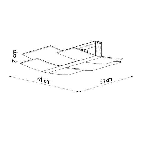 SOLLUX Aufputz CELIA 3xE27 Deckenaufbauleuchten Weiß
