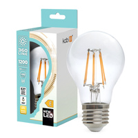 LED-Lampe E27 Ball 10W 1200lm 3000K Warm 360° Filament Line Kobi