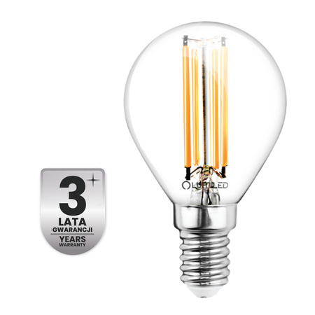 LED-Lampe E14 Kugel P45 2.2W 470lm = 40W 4000K neutralweiß 360° Filament Energieklasse A LUMILED