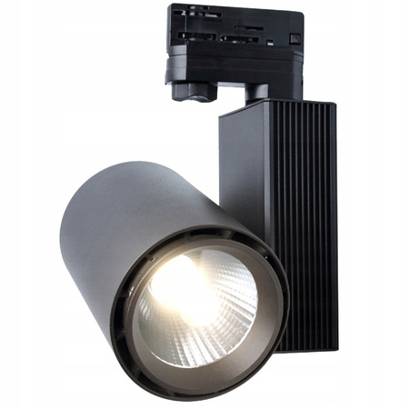 LED-Schienenleuchte 30W 4000K für 3-Phasen-Schienen Schwarz