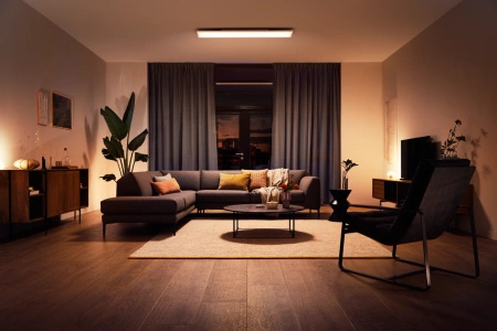 Panel LED Deckenanbauleuchte 120x30 cm 46,5W 3750lm IP20 Weiß Ambiente TW Weiß Smart SMART Zigbee Bluetooth Aurelle Philips HUE