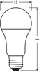 LED-Lampe E27 A60 13W = 100W 1521lm 2700K Warm 150° BASE Osram