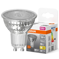 GU10 LED Leuchtmittel 6,9W = 80W 575lm 2700K Warmweiß 36° OSRAM STAR