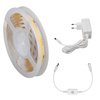 Set LED-Streifen COB 3m 24W 3000K Warm + Netzteil und dimmbarer Schalter KANLUX