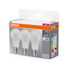 3x LED-Lampe A60 B22d 8W = 60W 806lm 4000K Neutral 150° BASE Osram