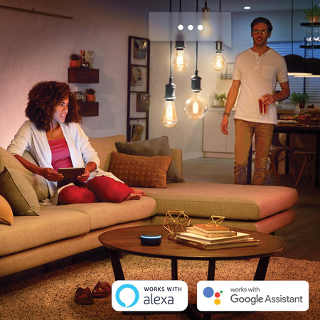 LED-Globus E27 G125 7W CCT PHILIPS HUE Weiß & Ambiance Glühbirne Bluetooth Zigbee