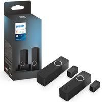2x Tür öffnen/schließen Kontaktsensor Fenster Wireless Smart Kontaktsensor Schwarz PHILIPS HUE Zigbee