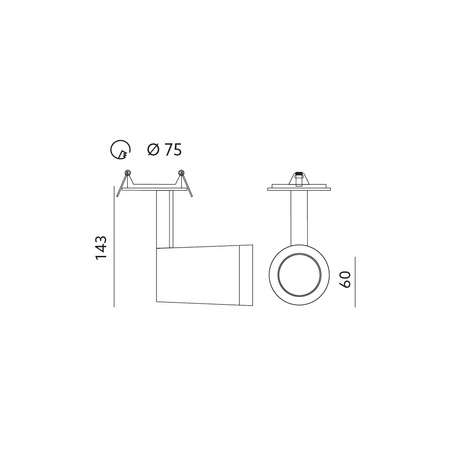 SPOT GU10Weiß NUUK Kobi Deckeneinbau-Reflektorlampe